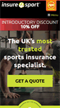 Mobile Screenshot of insure4sport.co.uk